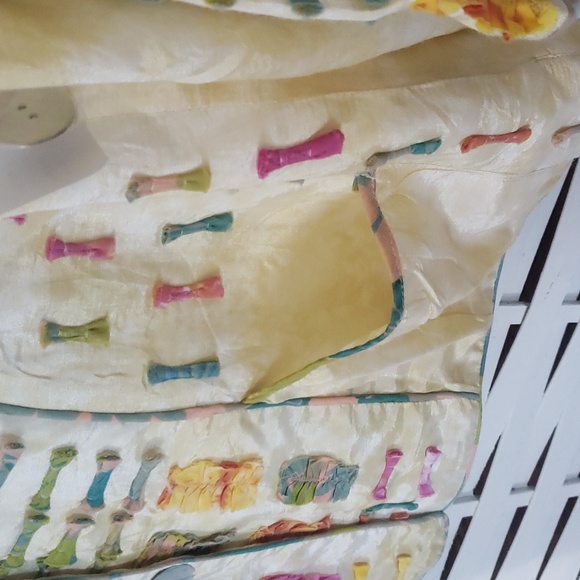 Parsley & Sage new woman button down jacket top with multicolor apliques size L - Picture 4 of 8